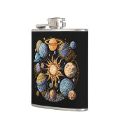 システム太陽のグラフィックデザイン フラスク (左)