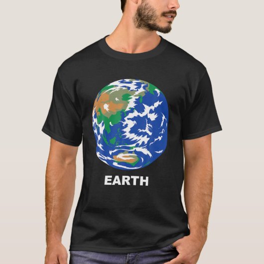 システム太陽のグループコスチューム地球の地上 Tシャツ (正面)