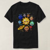 システム太陽のプラネット宇宙プルトキッズフューチャーアストロン Tシャツ (デザイン正面)