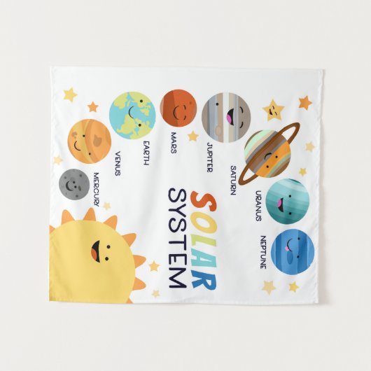 システム太陽のプラネット宇宙教育学校学校 タペストリー (正面(横))