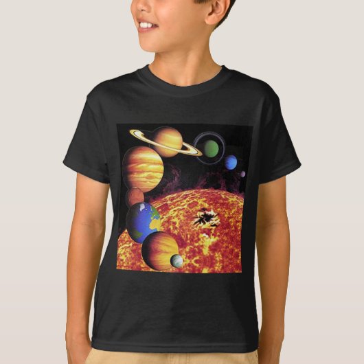 システム太陽のプラネットTシャツ Tシャツ (正面)