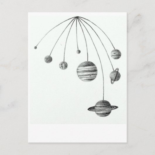 システム太陽のプリント ポストカード (正面)