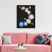 システム太陽のモンタージュ キャンバスプリント (インサイチュ (リビング))