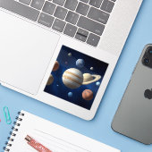 システム太陽のモンタージュ シール (ノートパソコンとiPhone)