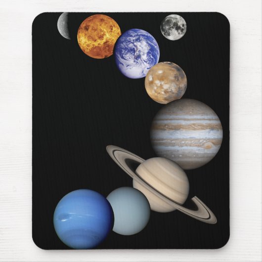 システム太陽のモンタージュ マウスパッド (正面)