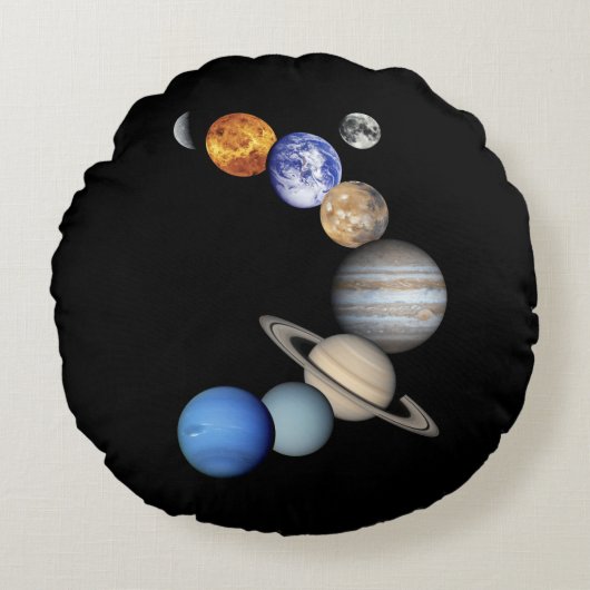 システム太陽のモンタージュ ラウンドクッション (正面)