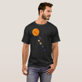 システム太陽のリアリスティック宇宙惑星教育 Tシャツ (正面フル)