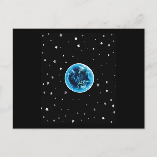 システム太陽の宇宙惑星地球 ポストカード (正面)
