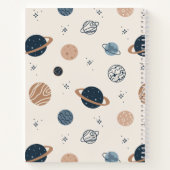 システム太陽の惑星のスケッチパターン ノートブック (裏面)