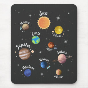 システム太陽の惑星キッズナレッジ宇宙Ca マウスパッド
