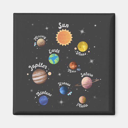 システム太陽の惑星キッズナレッジ宇宙Ca マグネット (正面)