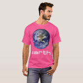 システム太陽の惑星地球宇宙科学天文学 Tシャツ (正面フル)