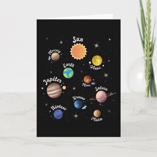 システム太陽の惑星子供の知識宇宙 カード (正面)