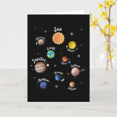 システム太陽の惑星子供の知識宇宙 カード (黄色い花)