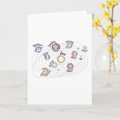 システム太陽の惑星子供の知識宇宙 カード (黄色い花)