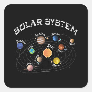 システム太陽の惑星子供の知識宇宙 スクエアシール