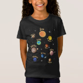 システム太陽の惑星子供の知識宇宙T- Tシャツ (正面)