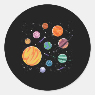 システム太陽の惑星科学宇宙ステム ラウンドシール