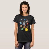 システム太陽の惑星科学宇宙宇宙飛行士ユニーブ Tシャツ (正面フル)