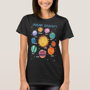システム太陽の惑星科学宇宙少年少女ステム Tシャツ