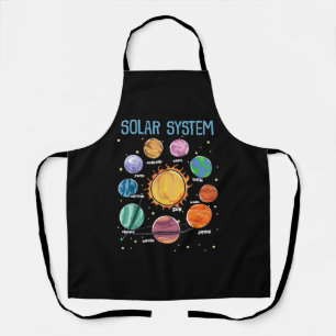 システム太陽の惑星科学宇宙少年少女STEM エプロン