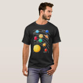 システム太陽の惑星科学宇宙少年少女STEM Tシャツ (正面フル)