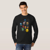 システム太陽の惑星科学宇宙惑星宇宙 Tシャツ (正面フル)