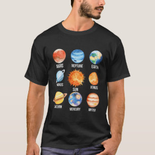 システム太陽の惑星科学EhマーキュリービーナスEh M Tシャツ