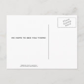 システム太陽の誕生日パーティーへの招待 インビテーションポストカード (裏面)