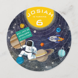 システム太陽の誕生日パーティーへの招待 招待状