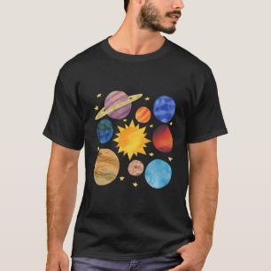 システム太陽の銀河系宇宙惑星 Tシャツ