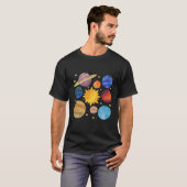システム太陽の銀河系宇宙惑星 Tシャツ (正面フル)