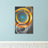 システム太陽の キャンバスプリント (インサイチュ (ウッドフロア))