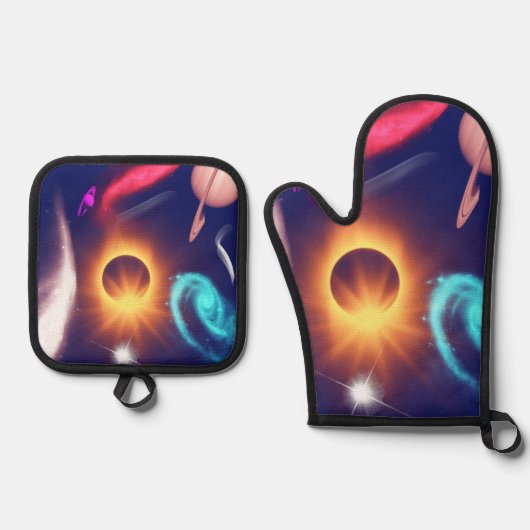 システム太陽の 鍋つかみ&鍋敷きセット (正面)