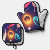 システム太陽の 鍋つかみ&鍋敷きセット (正面/裏面)