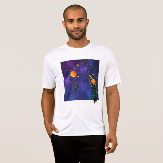システム惑星太陽のの宇宙飛行士 Tシャツ (正面フル)