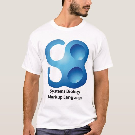 システム生物学のマークアップ言語 Tシャツ (正面)