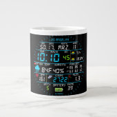 システム管理者"Uptime"マグ ジャンボコーヒーマグカップ (正面)
