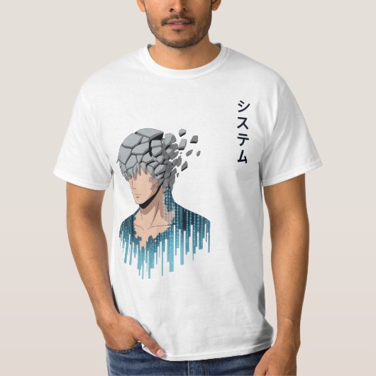 システム・グリッチ Tシャツ (正面)