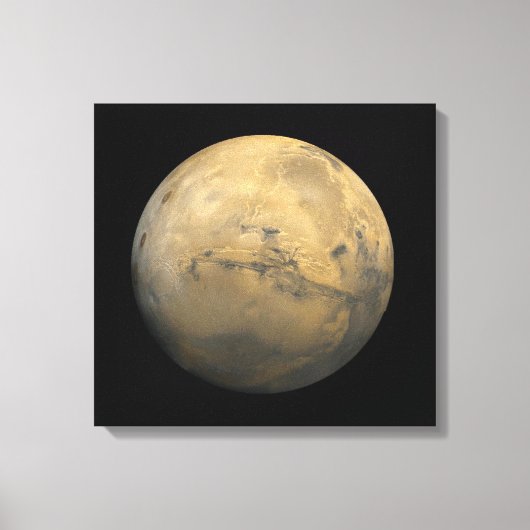 システムNASA内の惑星太陽の火星 キャンバスプリント (正面)