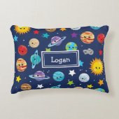 システ太陽のムのパタ子供へーン アクセントクッション (正面)