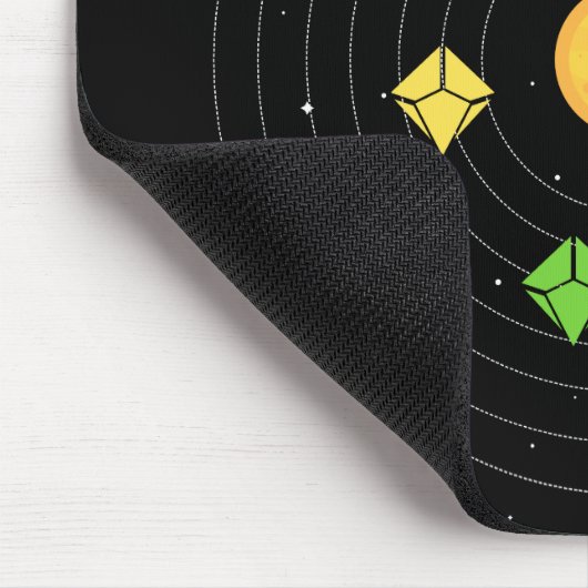 システ太陽のムサイコロセット星占い表RPG マウスパッド (コーナー)