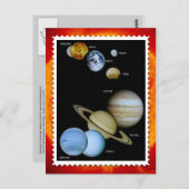 システ太陽のムスタンプデザイン ポストカード (正面/裏面)