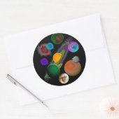 システ太陽のムデザインシール ラウンドシール (封筒)