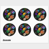 システ太陽のムデザインシール ラウンドシール (シート)