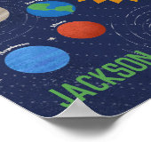 システ太陽のムパーソナライズされたポスター ポスター (角)