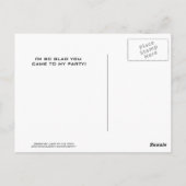 システ太陽のムパーティーありがとう ポストカード (裏面)