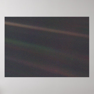 システ太陽のムポートレート- Earth as '淡い色の Blue Dot' ポスター