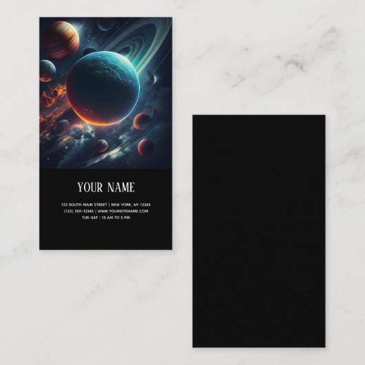 システ太陽のム名刺 名刺 (正面/裏面)