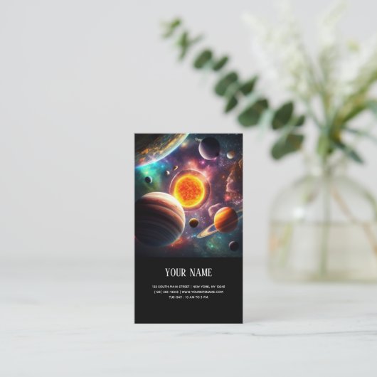 システ太陽のム名刺 名刺 (スタンド正面)